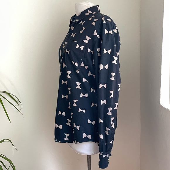 Our Legacy First Hourglass Print Indigo Button Up Shirt Long Sleeve Size: Medium - Picture 4 of 9